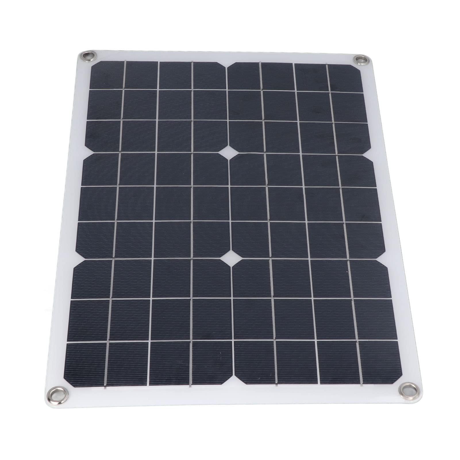 KUIDAMOS Cargador de BateríA Flexible con Panel Solar Impermeable de 20 W para Viajes de Camping Al Aire Libre, Silicio Monocristalino, 1,2 A, de 12 V, 1 "x "