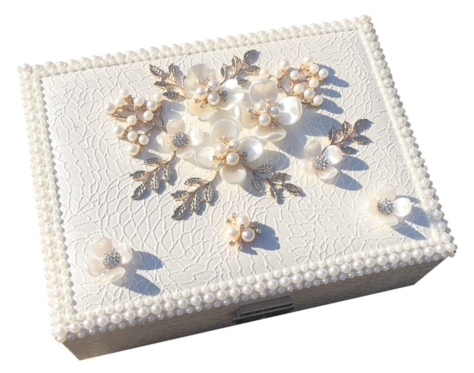 Jewellery Storage Creative Pastoral Style Jewelry Box Small Jewelry Storage Box Leather Multilayer With Mirror For Woman Jewellery