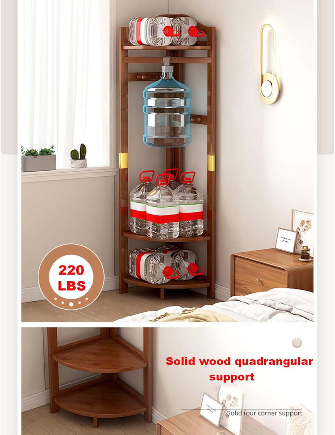 corner coat rack,hall tree,Solid wood clothes rack,Solid wood clothing rack with storage basket and hooks,garment rack for bedroom,living room,entryway,storage rack for clothes