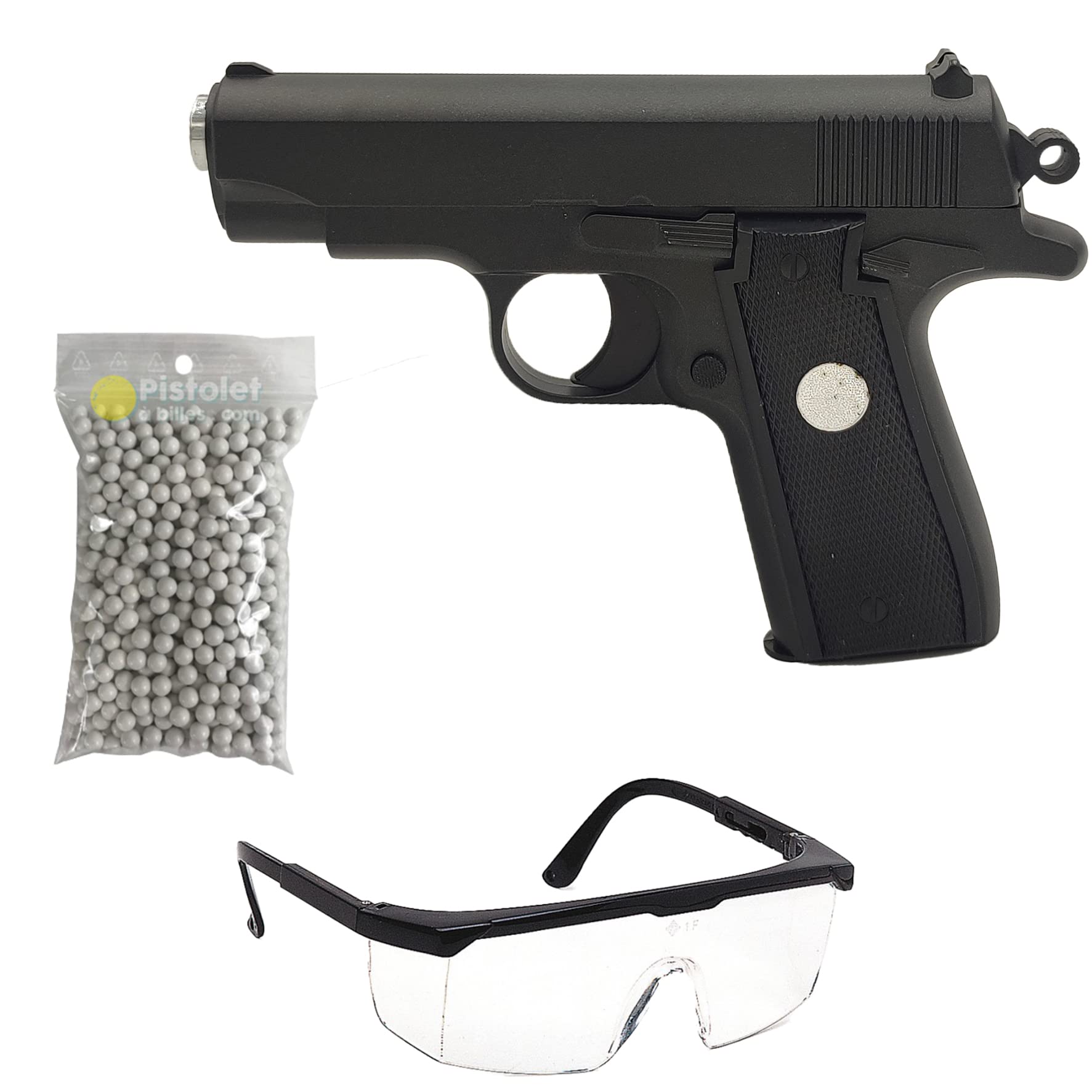 Pack Airsoft G.2 Spring Pistol/Color: Negro/Material: Metal/Potencia 0.2 Joule/Se suministra con Accesorios