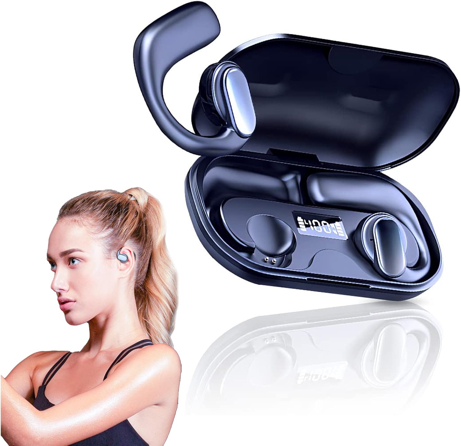 Tws Wireless Bone Conduction Digital Bluetooth Earbuds,Open