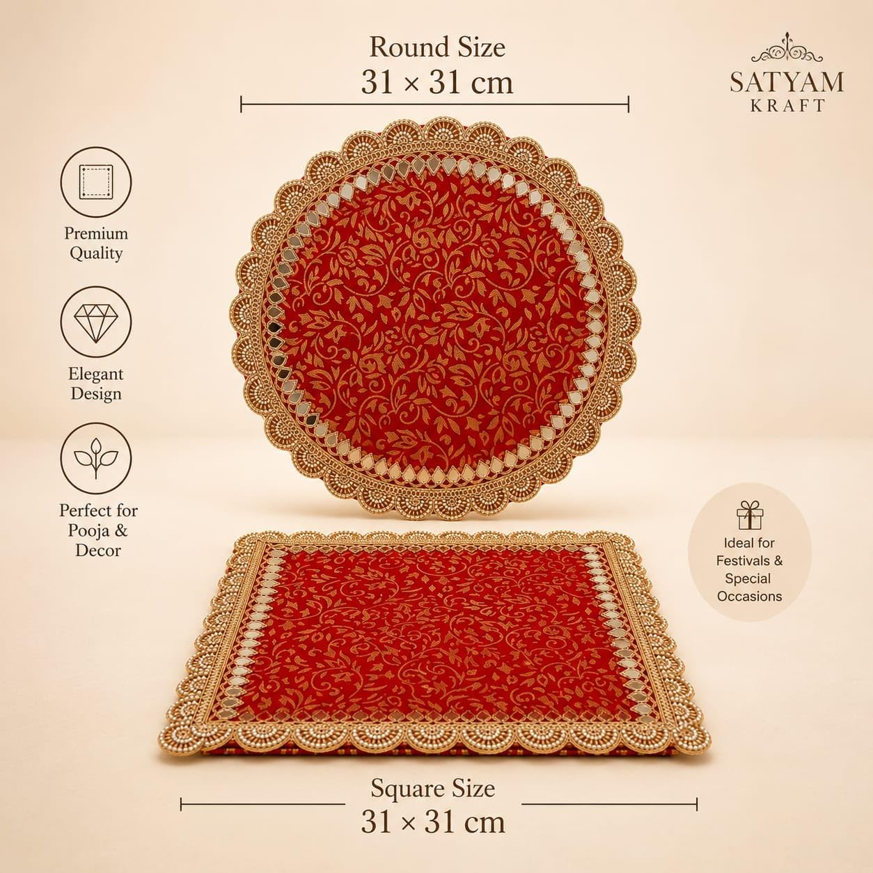 Singhasan Backdrop Set - Navratri Decoration -3 Singhasan Backdrop Set - Navratri Decoration -3