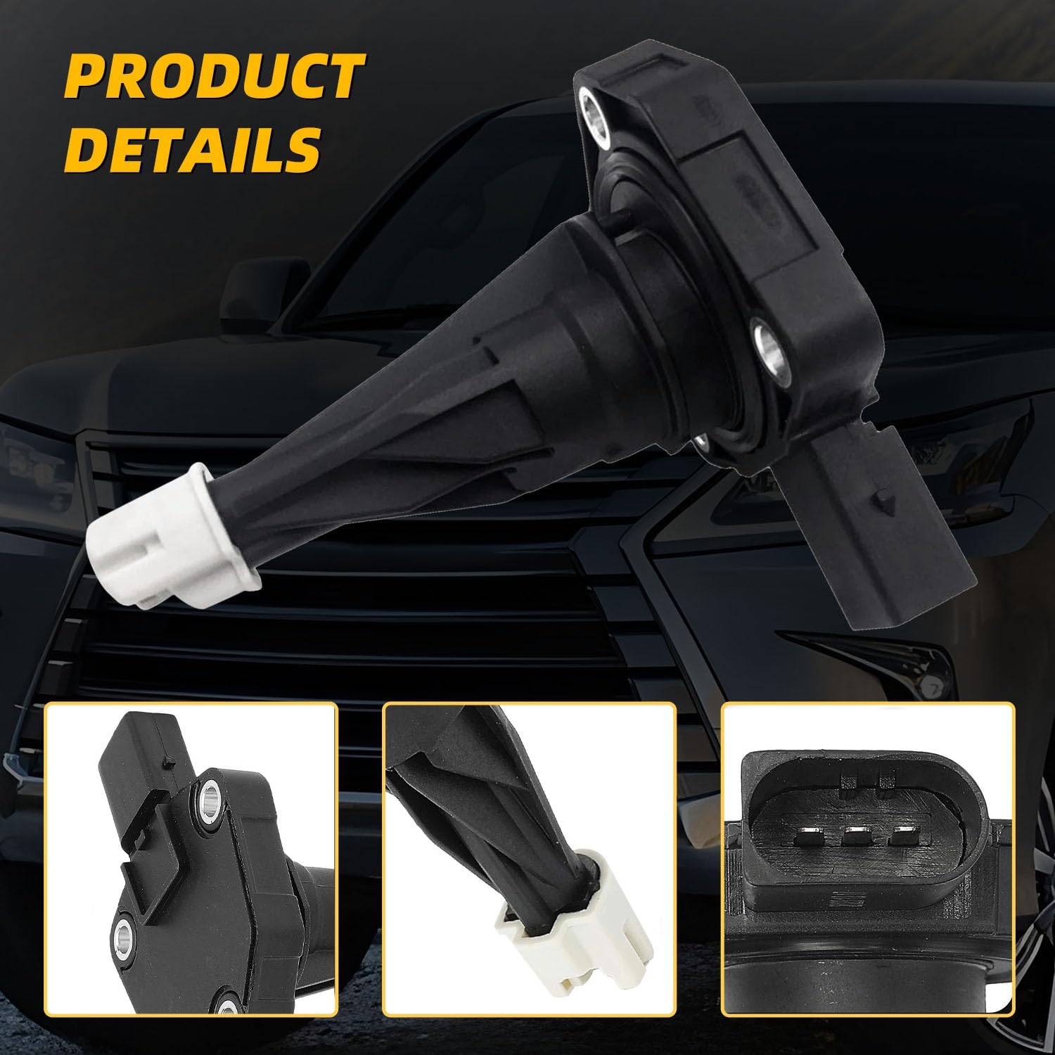 12617598860 Engine Oil Level Sensor Compatible with BMW 228i 320i 328i 335i 428i 528i xDrive GT xDrive 2014-2016 L4 2.0L,for X3 2014-2017,X4/X5 2016-2018,Replace 12617638341 FLS324 12617636294