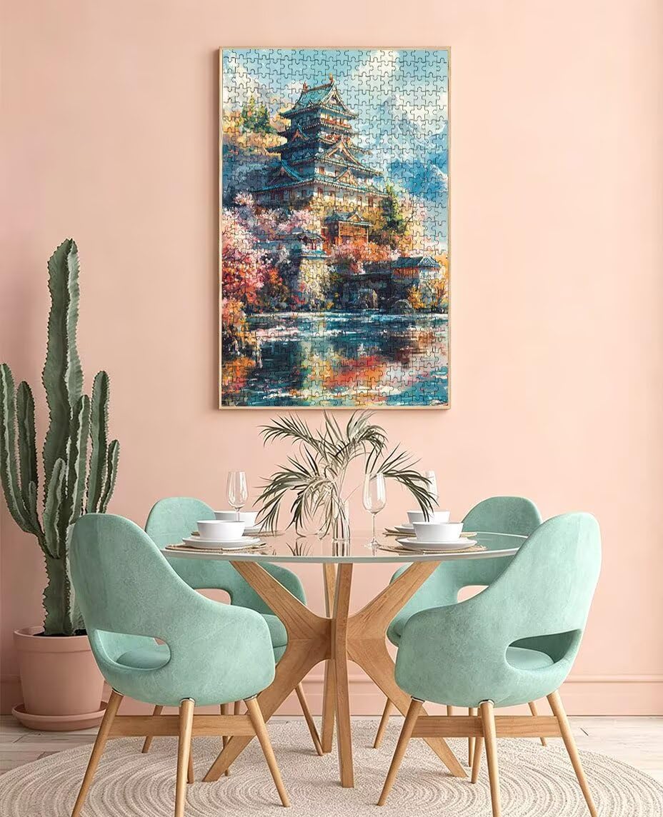 Puzzle 2000 Pezzi Vista Del Tempio 3D Puzzle per Adulti Impegnativo, Educa Puzzles Artistico, Divertente E Stimolante Puzzles Decorativo per La Famiglia, Regalo e Decorazione Pareti BXHZW6-863