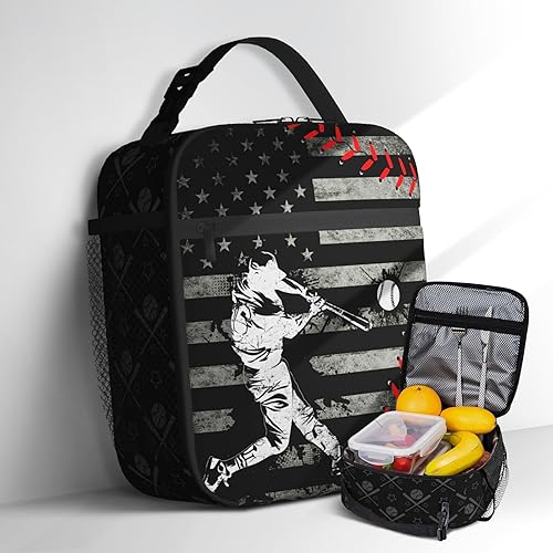 Miniatura 14 de Lonchera con aislamiento térmico para videojuegos, para niños, reutilizable, portátil, con control de videojuegos, para niños, adolescentes,