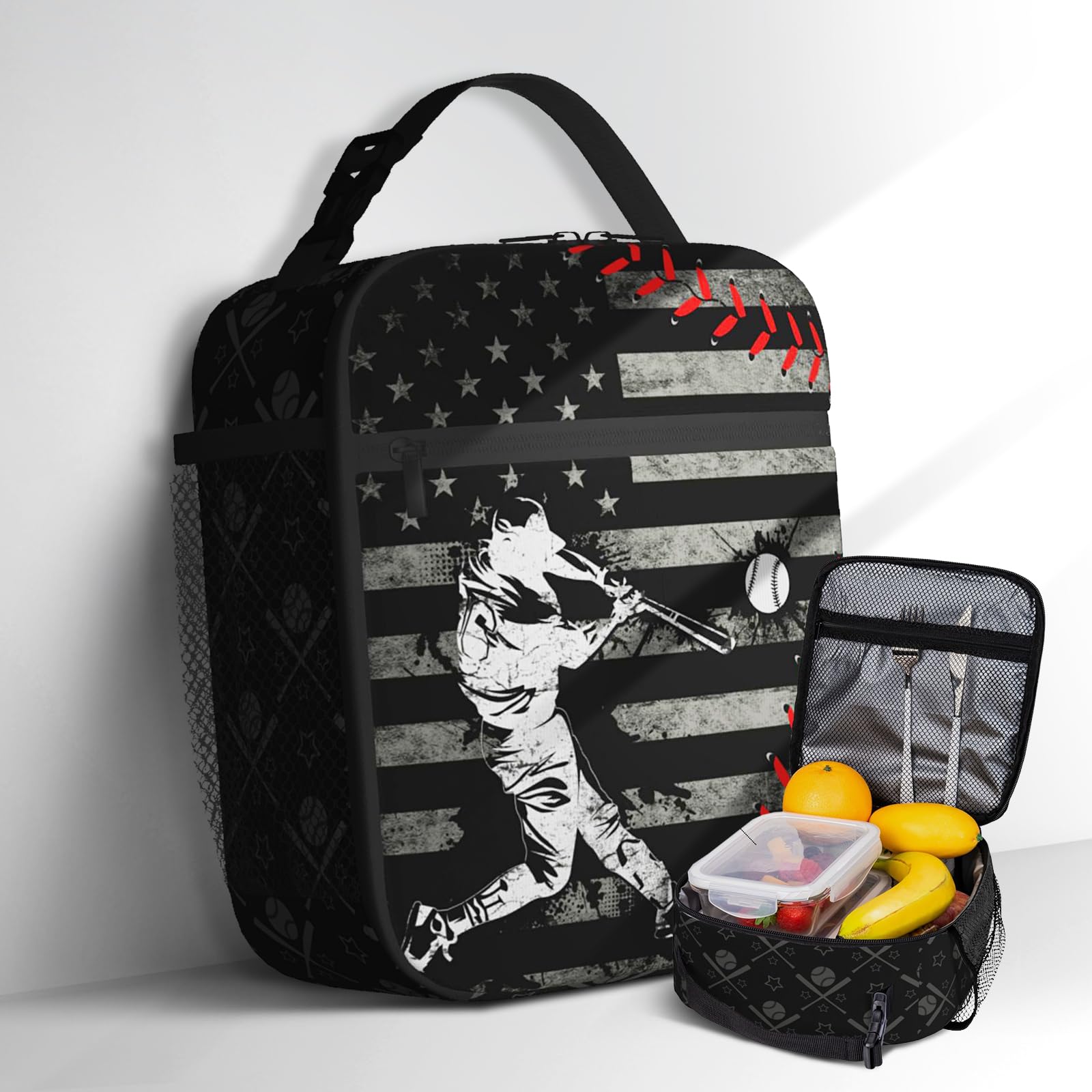 Wsotce American Flag Baseball Bag