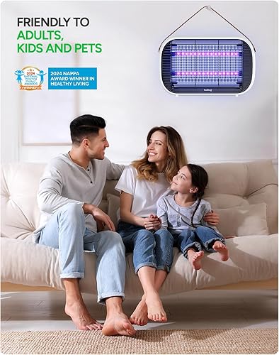 Vista 4 de Buzbug Exterminador de insectos LED para interiores, bombillas LED de hasta 50.000 horas, menos potencia sostenible, matamosquitos eléctrico