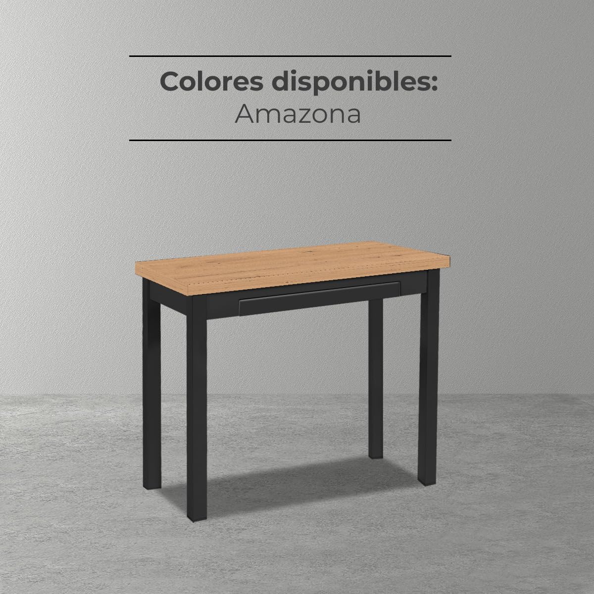 ASTIMESA Tavolo da Cucina a Libro, amazzone, 80 x 40 cm a 80 x 80 cm