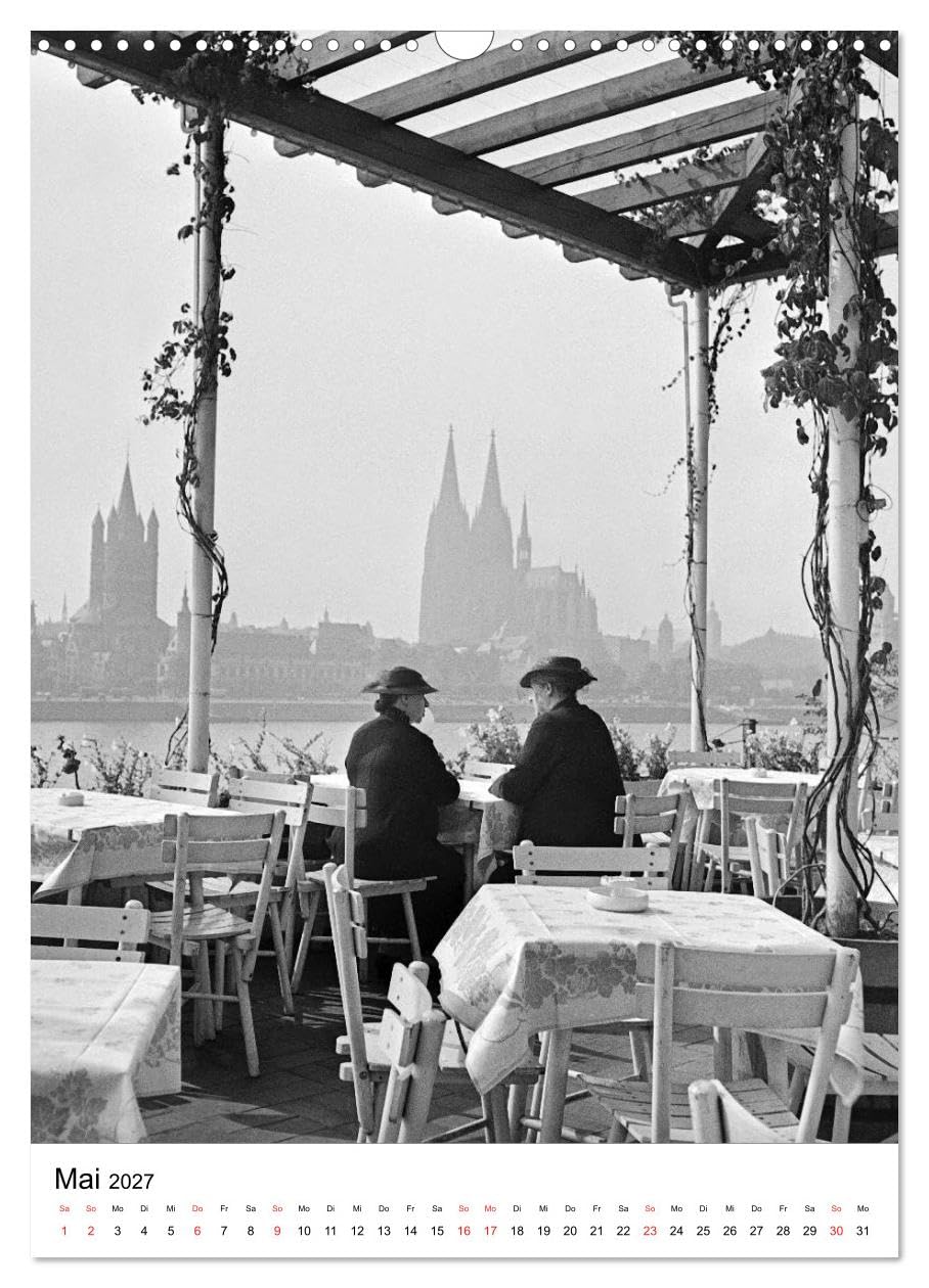CALVENDO - Zeitreise Köln 1930er Jahre. Fotograf: Karl Heinrich Lämmel (Wandkalender 2027 DIN A3 hoch), Monatskalender: 12 Historische Köln Aufnahmen vom Fotografen Karl Heinrich Lämmel aus den 1930er
