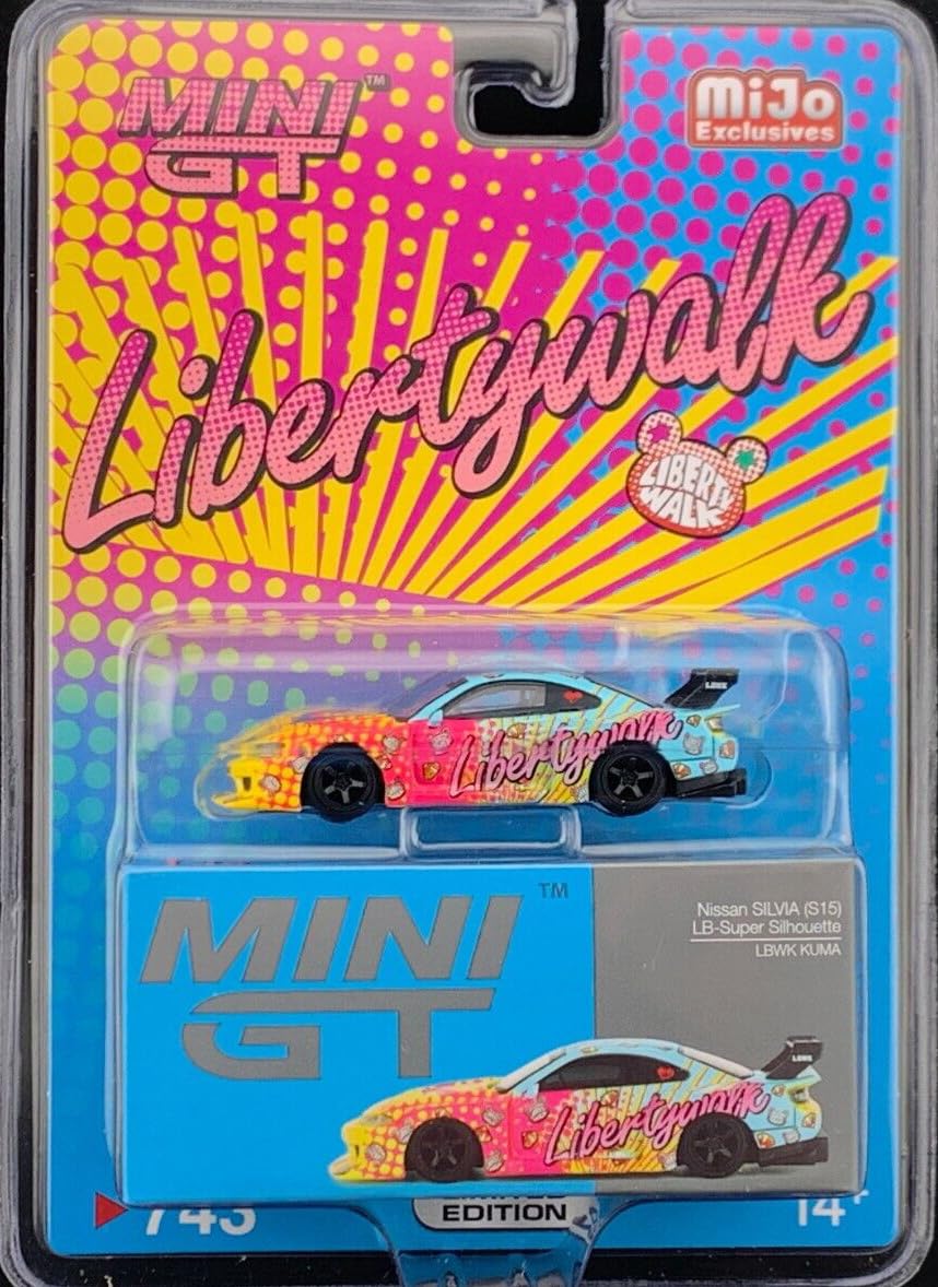 SILHOUETTE S15 シルビア　LB KUMA (チェイスカー) Nissan LB-Super Silhouette S15 SILVIA LB KUMA | Mini GT