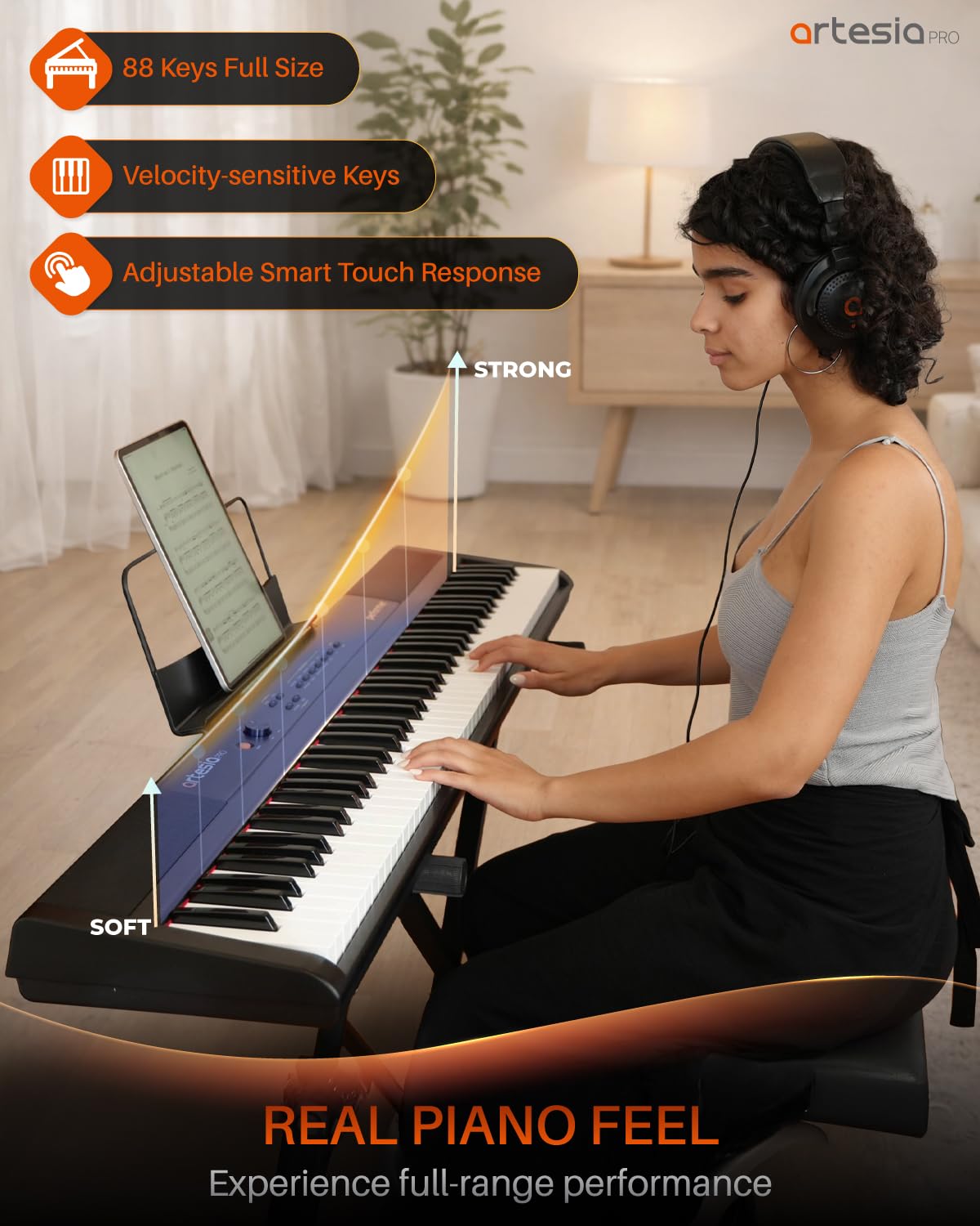 Artesia Performer | Pianoforte/tastiera digitale portatile a 88 tasti