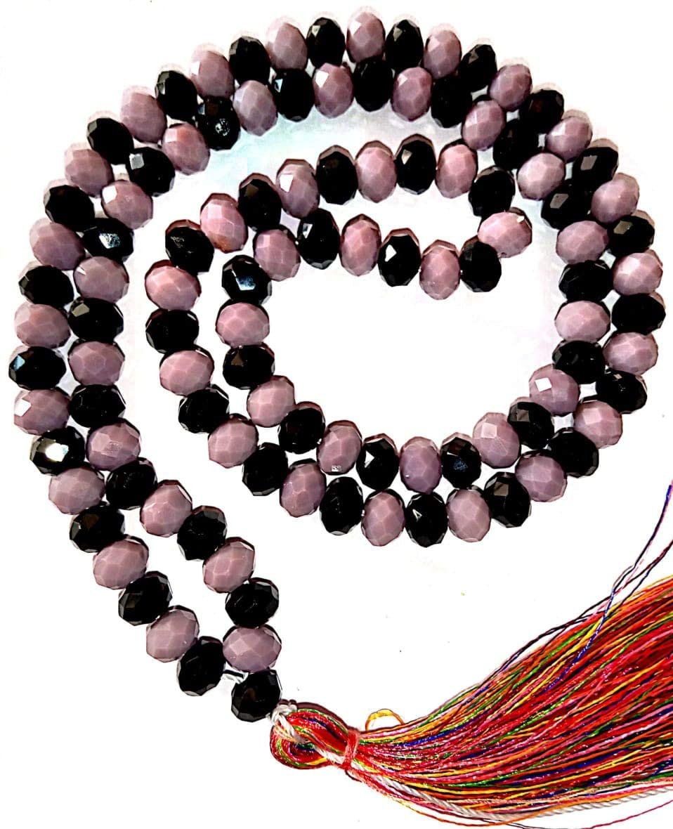 Rahu Ketu Cat's Eye Mala 108+1 Beads Diamond Cut Necklace-image-6
