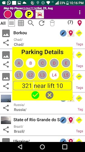 Map My Places. Find My Parking. Navigate. Explore. SOS Life Saver Messages
