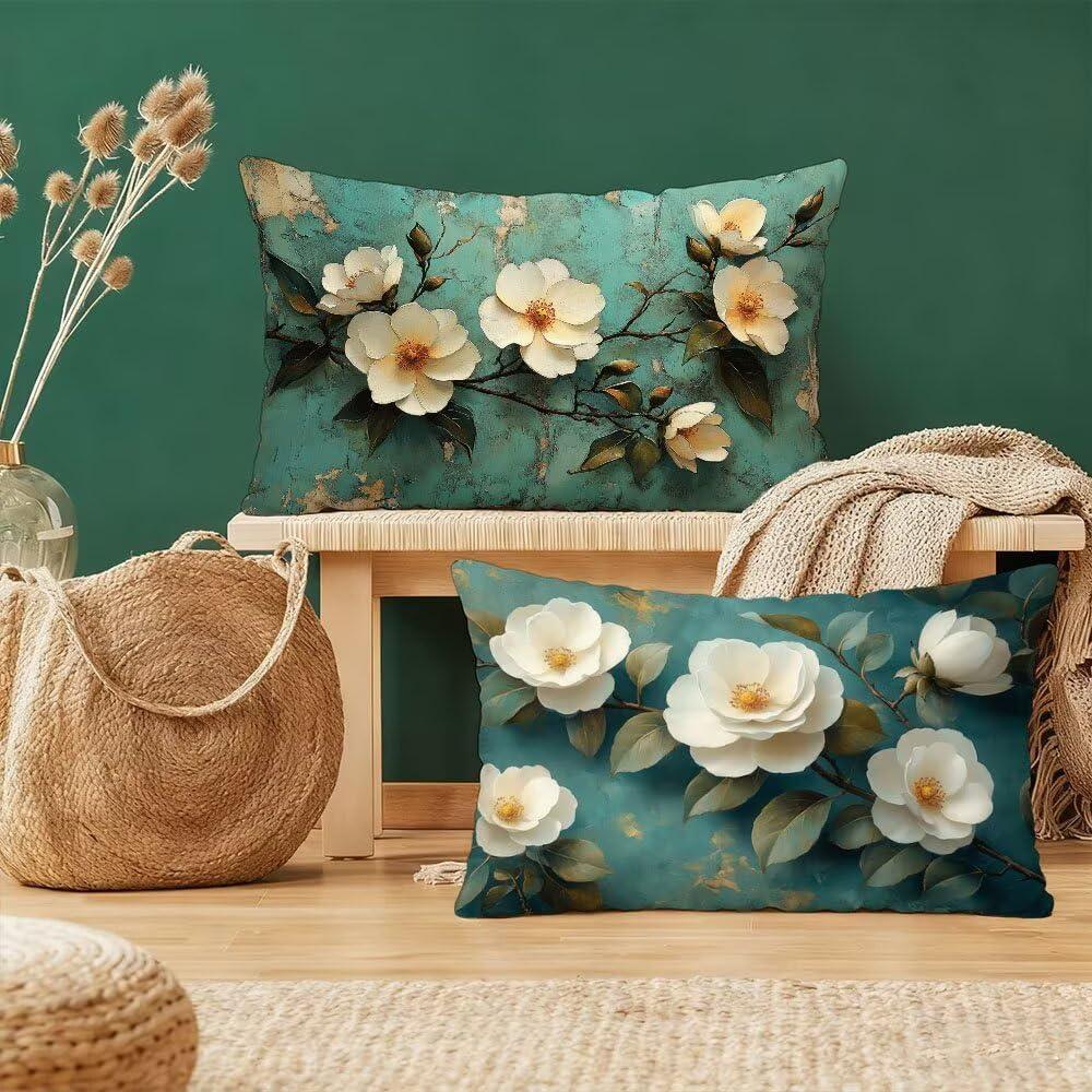 Taie oreiller rectangulaire de luxe en velours blanc double face 40x80cm
