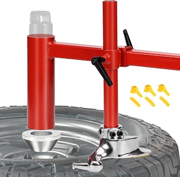Manual Tire Changer Duck Head Kit with 1.67" Centering Cone - Upgraded Cast Steel Mount Demount Tool for 16"-21" Wheels - Fits 2" Dia Post Manual Tire Changer for Car, Truck, ATV, Trailer