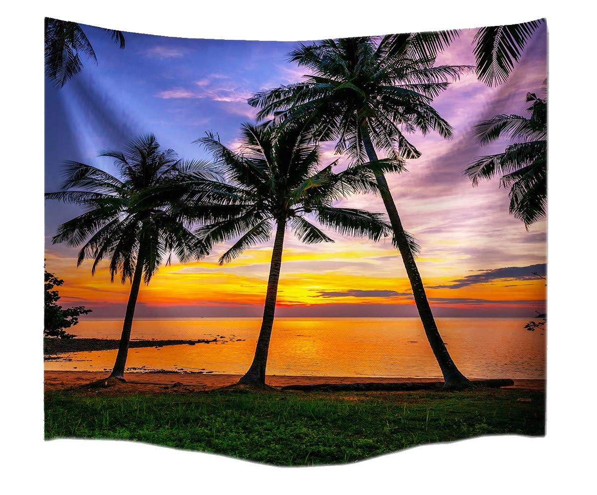 Serviette tapisserie plage grand format océan et drap de lit imprimé mer