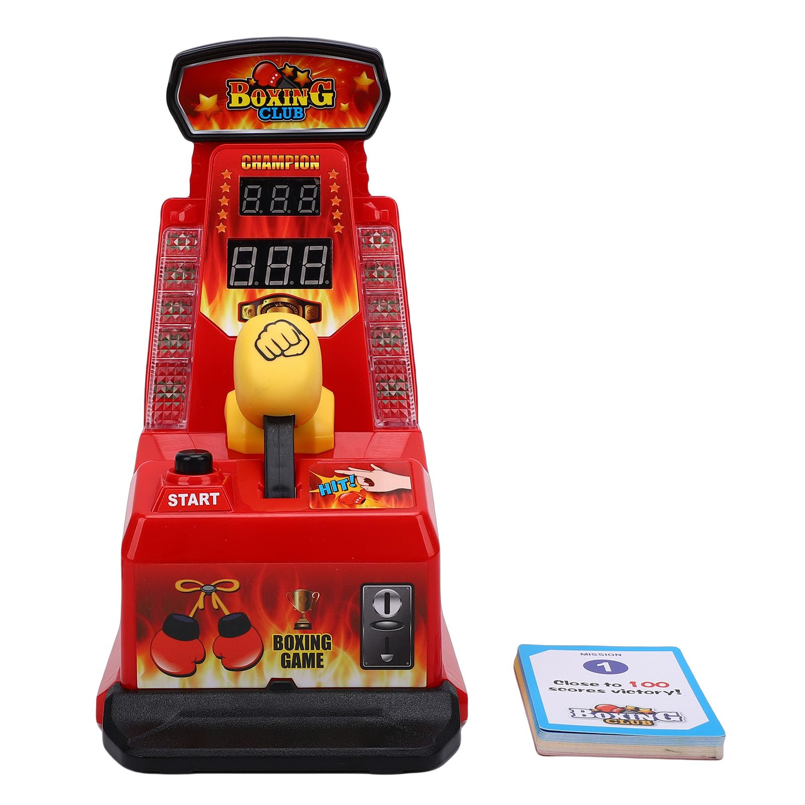 Machine De Boxe Doigts LED – Interactive Avec Effets Sonores, Affichage Des Scores, Pour Enfants Et Adultes