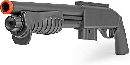 BBTac Airsoft Shotgun Shorty Pump Action Spring Airsoft Gun M401 Potente FPS con clip