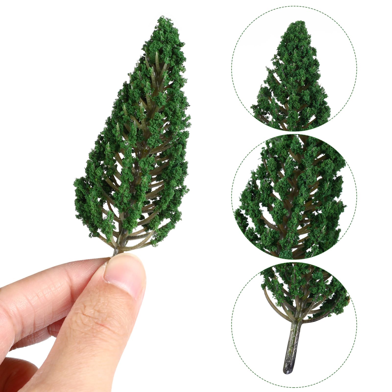 STOBOK 48pezzi Miniature Model Trees Per Decorazioni Paesaggistiche e Fai Da Te Di Alberi Falsi Per Modelli Ferroviari e Scenari Miniatura