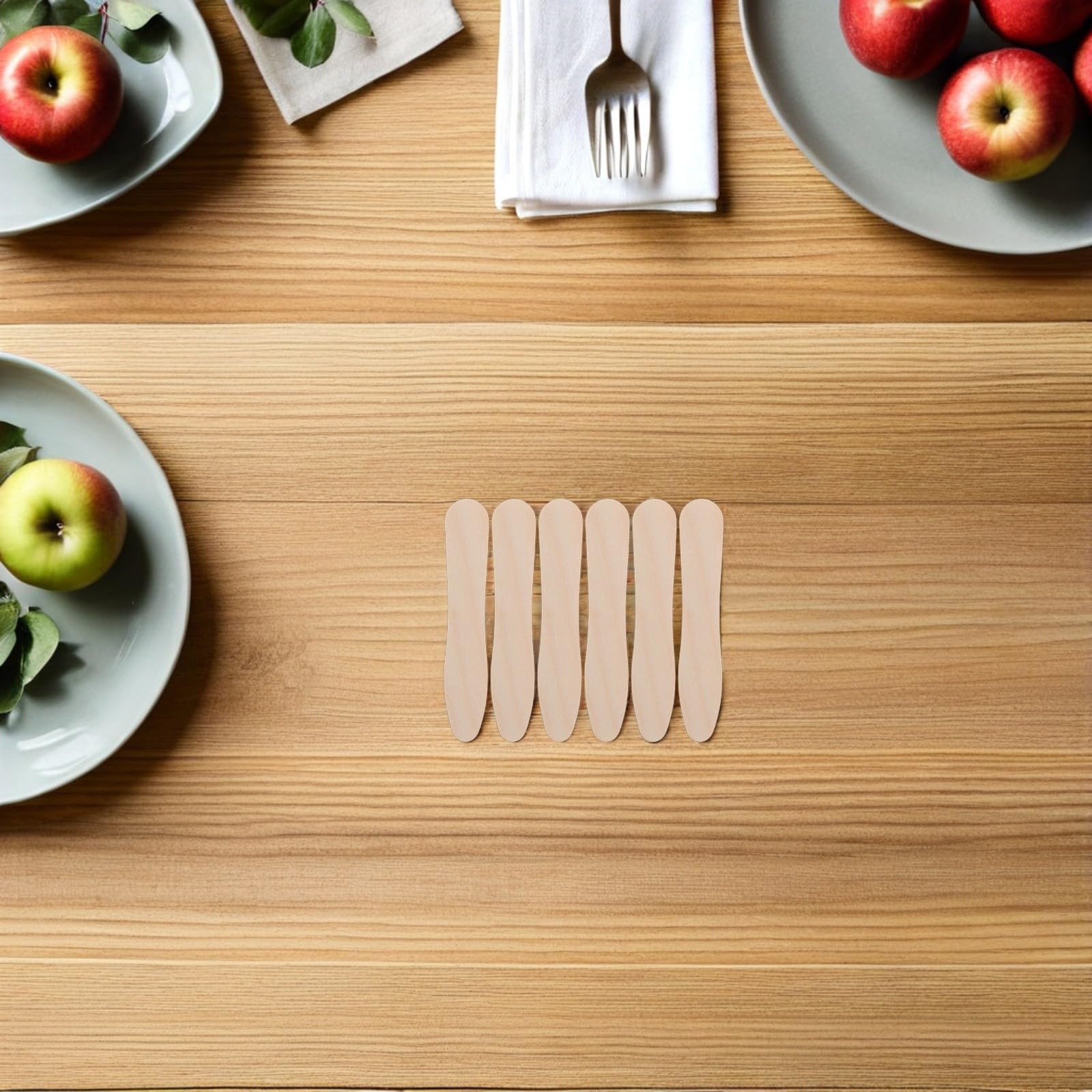 Cucchiaini di Legno Monouso per Yogurt e Gelato, Design Leggero e Biodegradabile, Confezione da 1200 Pezzi, per Picnic ed Eventi