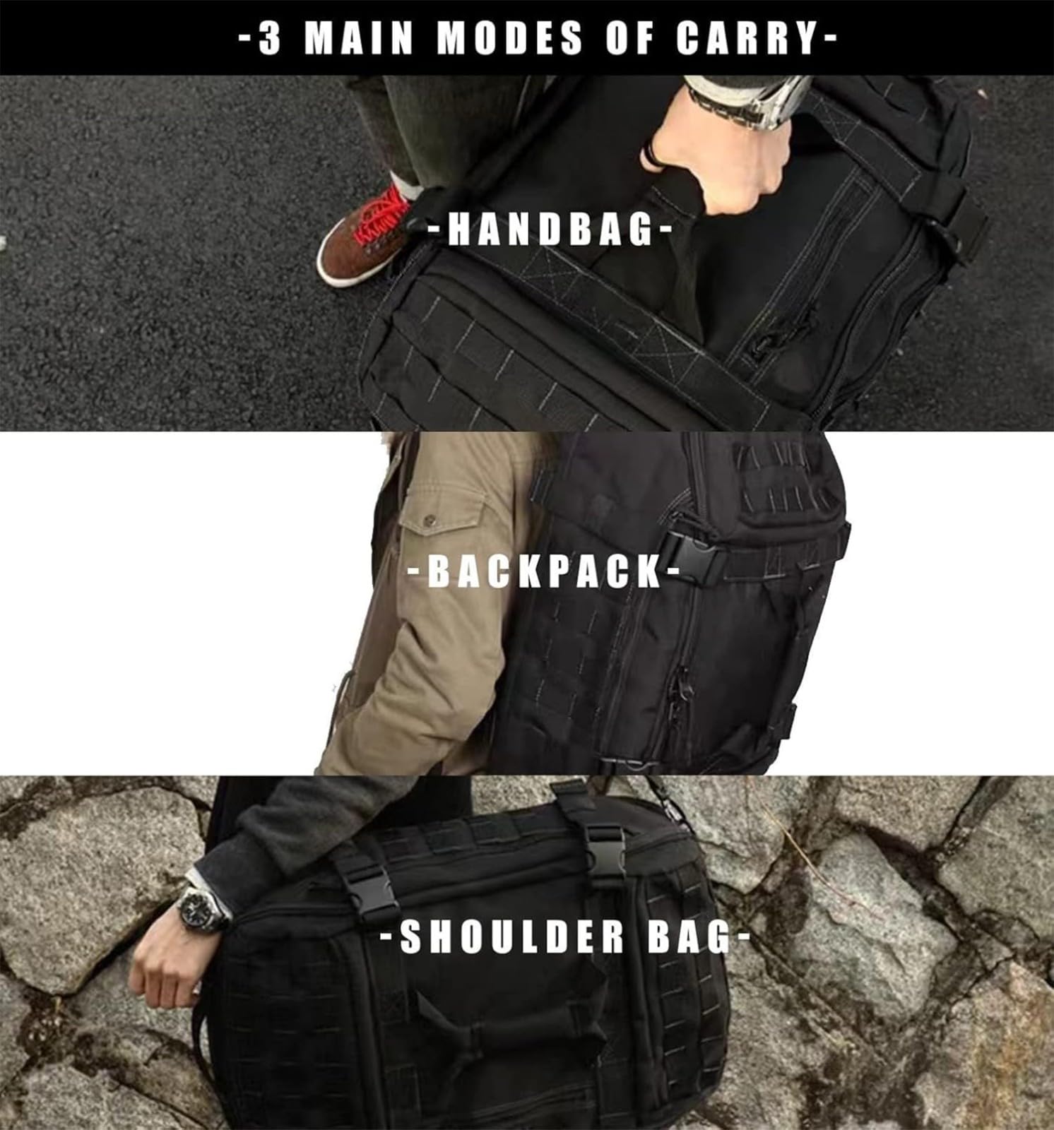 REHOOF Borsone da Palestra, Borsa da Viaggio per Uomo E Donna,Alta capacità Borsa per Allenamento Militare,Sport,Pernottamento,Basket,Tattico,Calcio, Impermeabile E Resistente agli Strappi, 45L C
