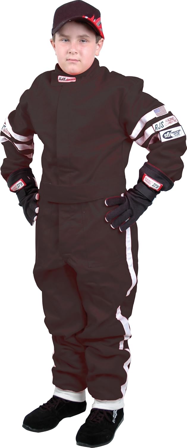 RJS Racing 10271416 Black Children's Size 14/16 Junior