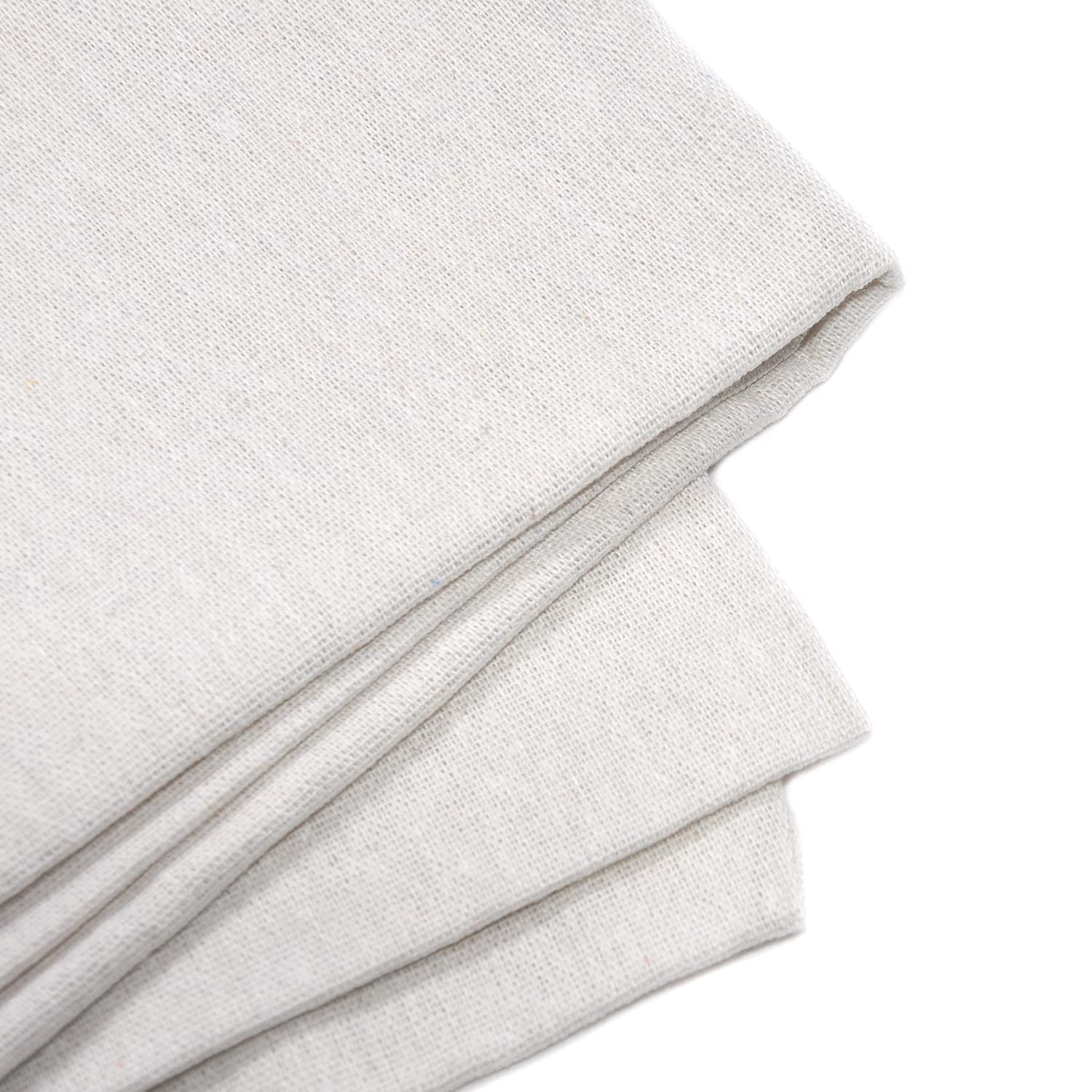 Linen Pre-Cut Qilting Fabric by The Yard Entelare(Ivory,1yd)