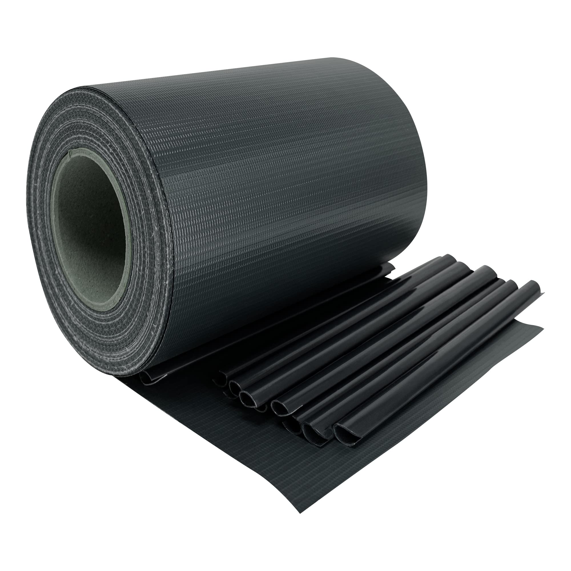 Strisce Frangivista In PVC Per Recinzione – Colore Pietra Pomice, Rotolo Da 35 M X 19 Cm, Con 30 Clip, Per Doppia Asta E Rete Singola