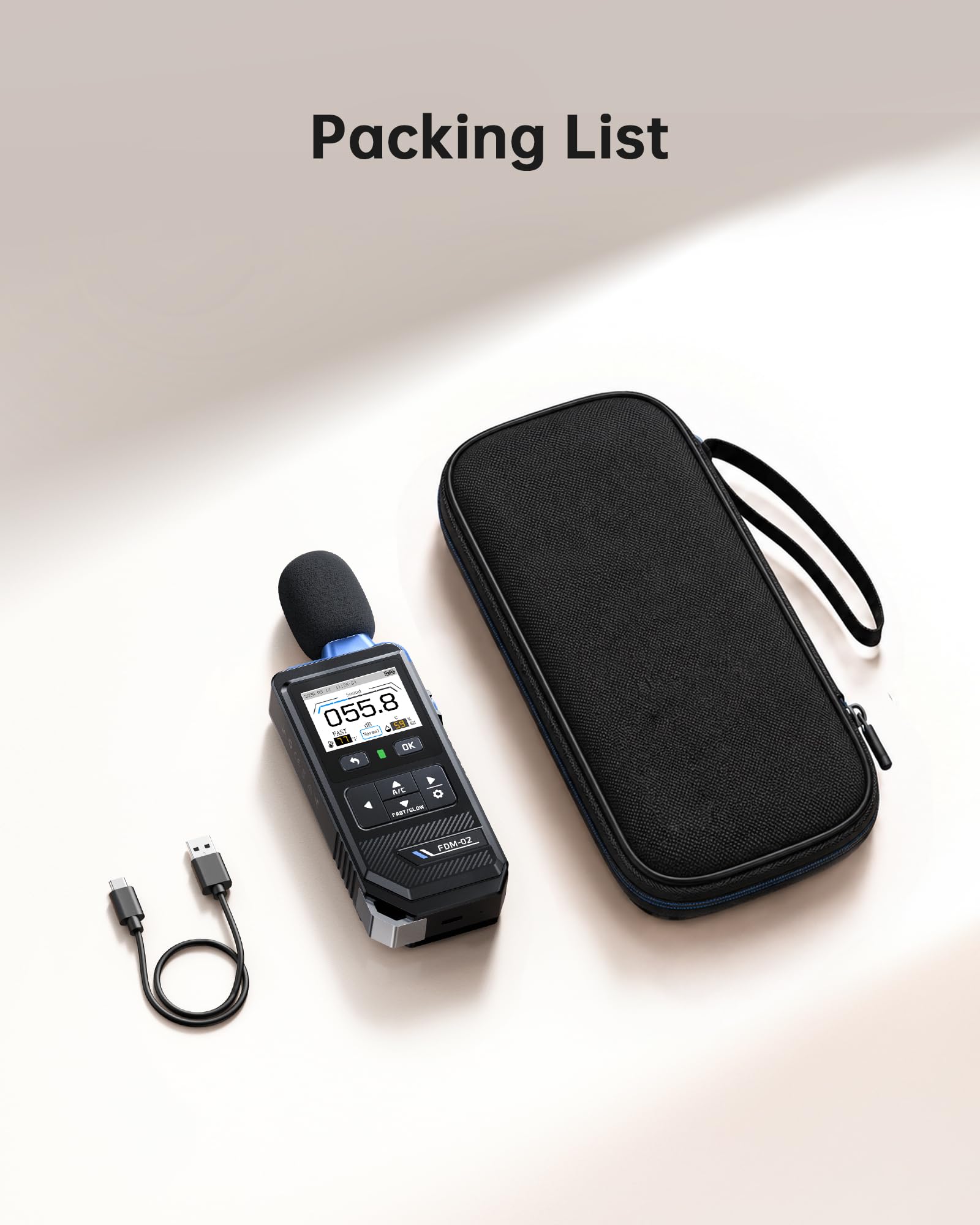 FNIRSI FDM-02 Decibel Meter, Real-Time Noise Monitoring for Home & Work — Amazon image 9