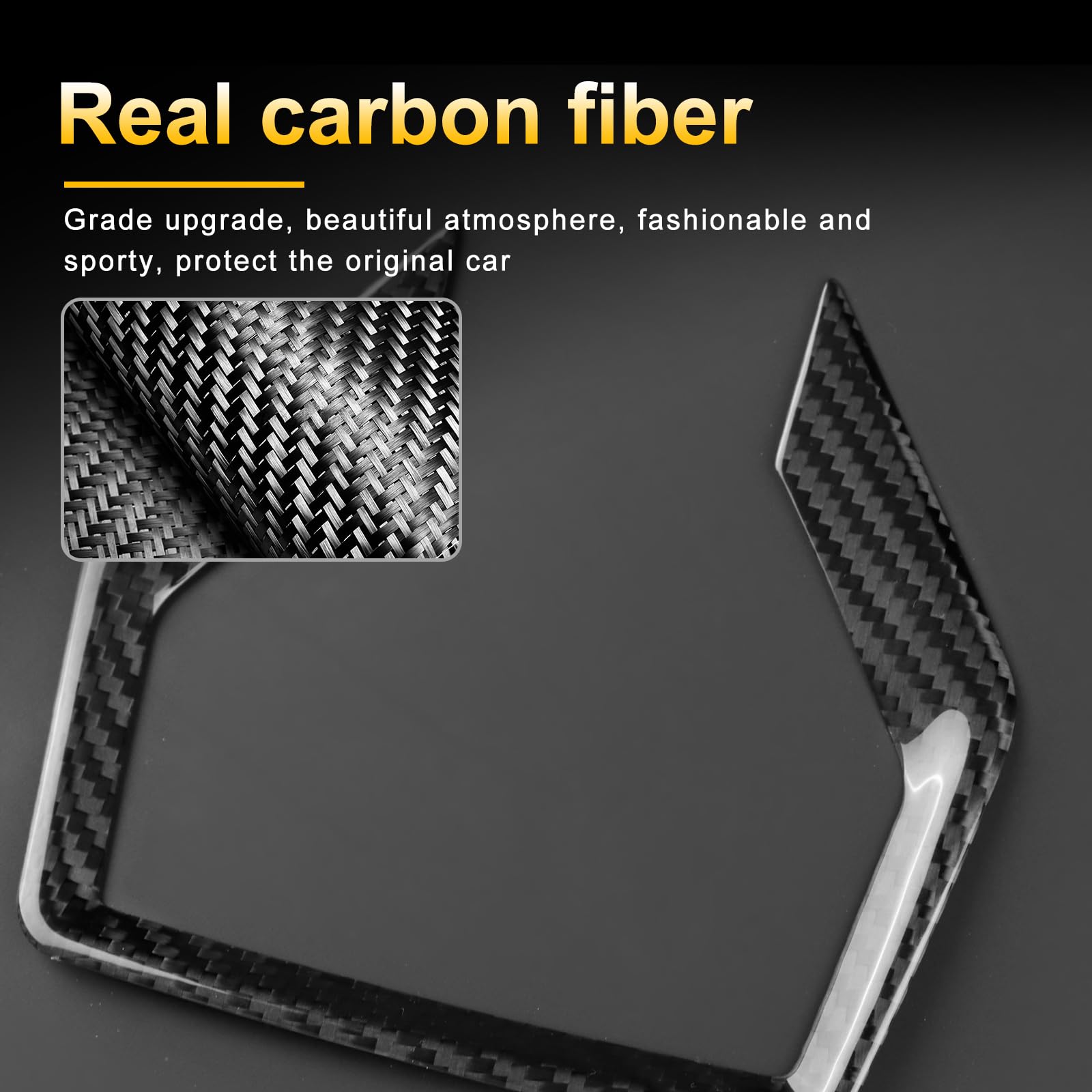 KUNGKIC Per Cupra Formentor/Cupra Leon 2025 2026 in fibra di carbonio per console centrale leva del cambio pulsanti Cornici accessori interni