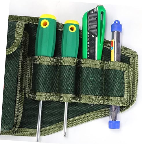 Miniatura 5 de Housoutil Riñonera para herramientas Bolsa de almacenamiento de electricista de lona Bolsa de herramientas multifuncional Reparación Estilo aleatorio