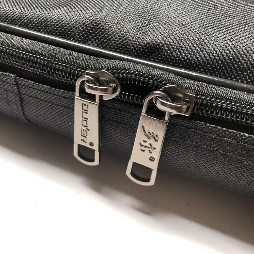 Borsa a fisarmonica per 120 basso fisarmonica, custodia imbottita per fisarmonica, in tessuto oxford impermeabile, zaino con spallacci, borsa per accessori, borsa per strumenti per adulti, Nero