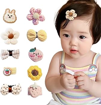 Amazon.co.jp: 10個セット ベビー ヘアクリップ 赤ちゃん 子供用