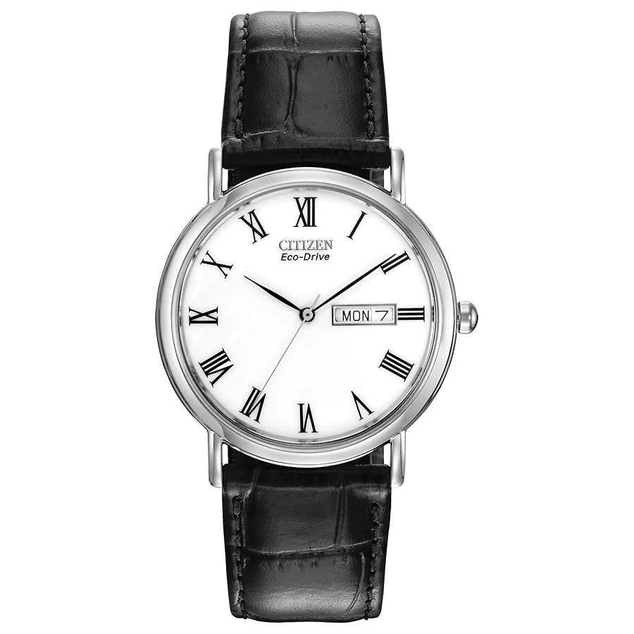 CITIZEN エコドライブ　BUBU2020-11a Calendrier - Men's Eco-Drive BU2020-29X Brown Leather Watch