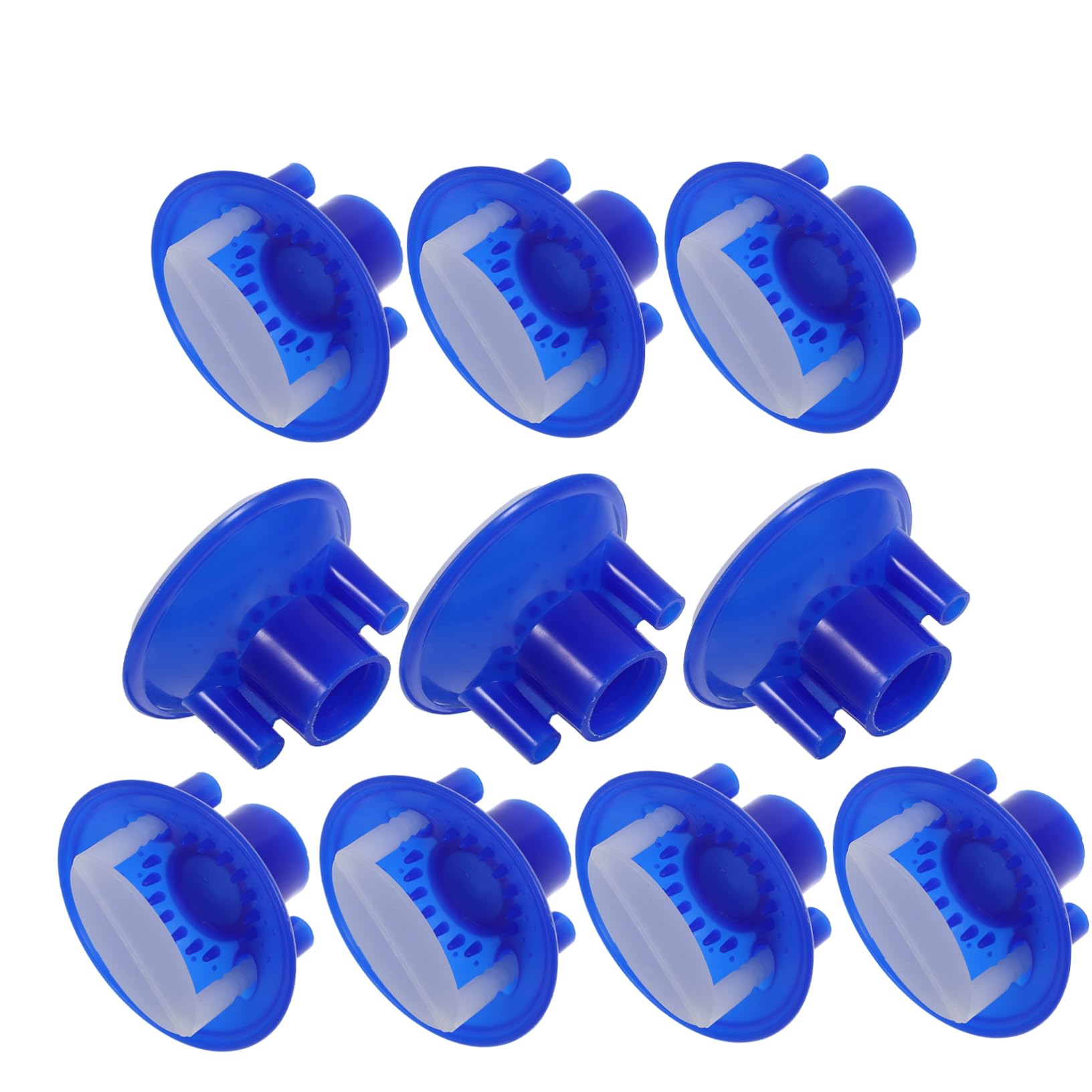 ABOOFAN 10Pcs Detachable Mop Rod Clamp Head Replacement Blue Screw Clamp for Handle for Home and Commercial Use