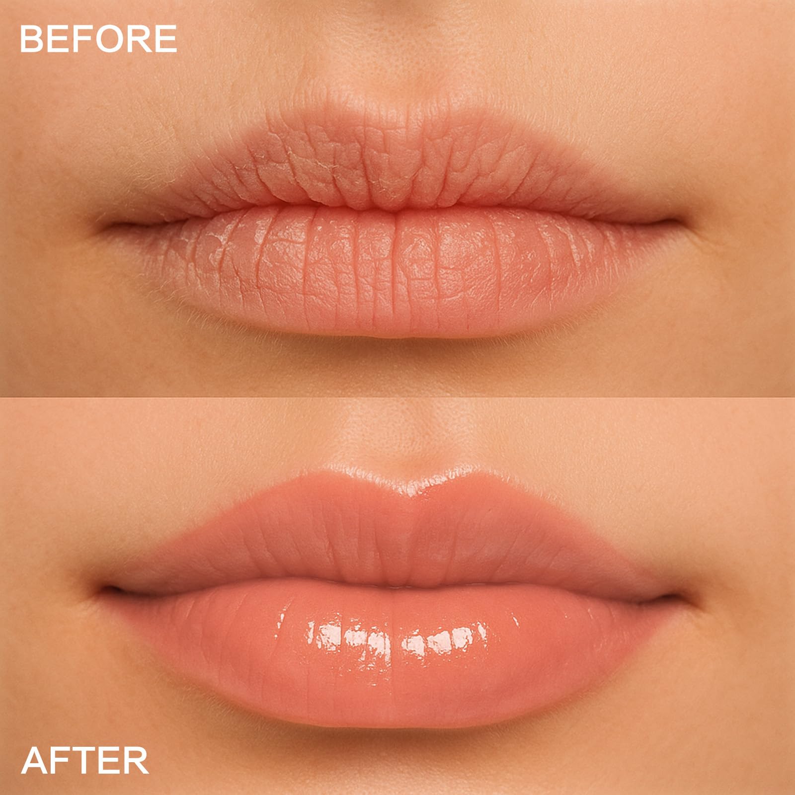 UCANBE Butter Lip Gloss: Nawilżająca i odżywcza pomadka do ust, metalowa końcówka, lekka, nieprzywierająca, miękka, błyszcząca (01 Transparent)