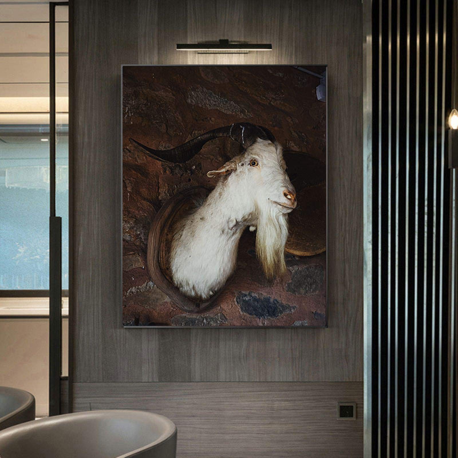 ヤギの油彩画　油絵　動物画　インテリア 61pPir3WWyL._UF350,350_QL50_.jpg