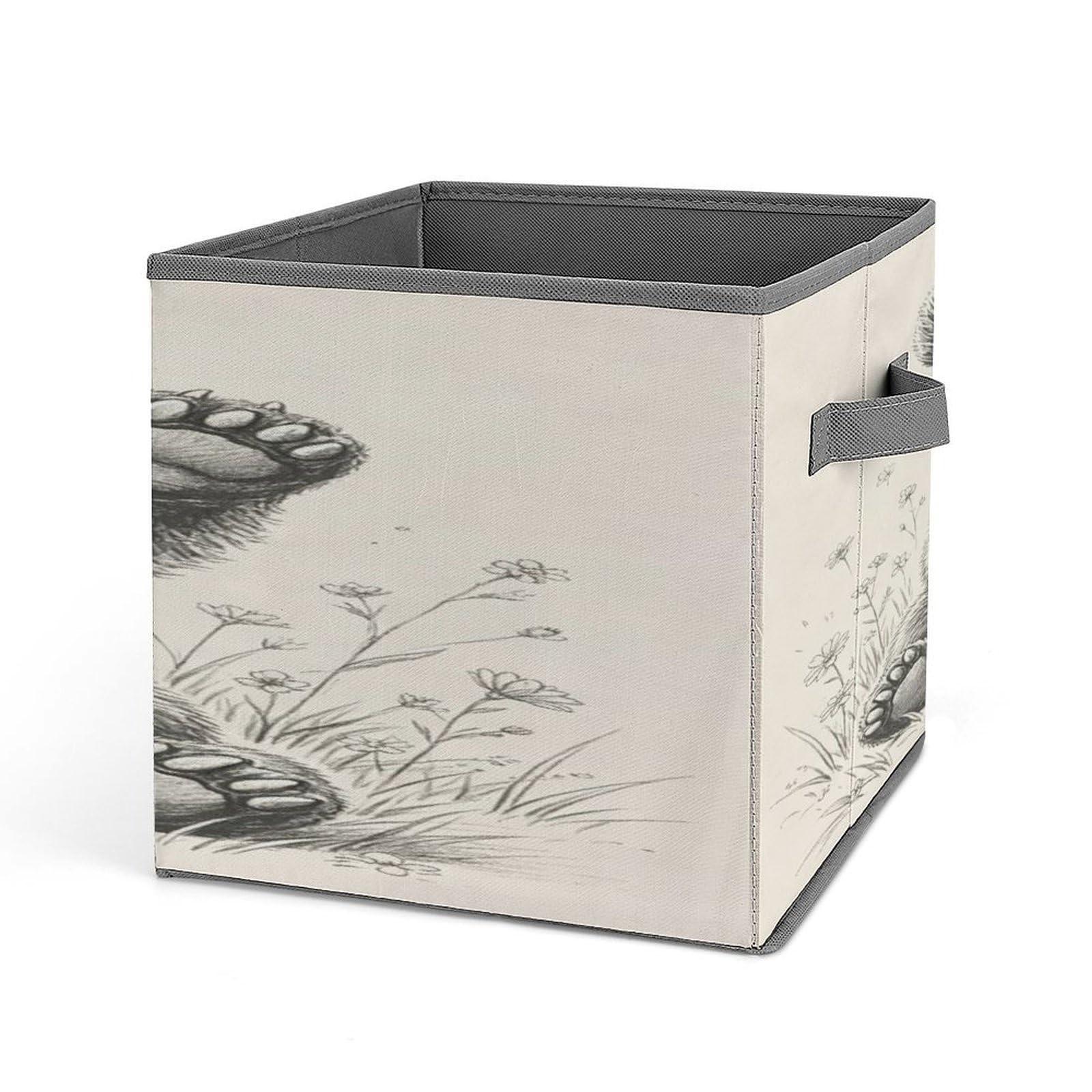 Fekiloot Style Vintage Bear Storage Bins Storage Baskets