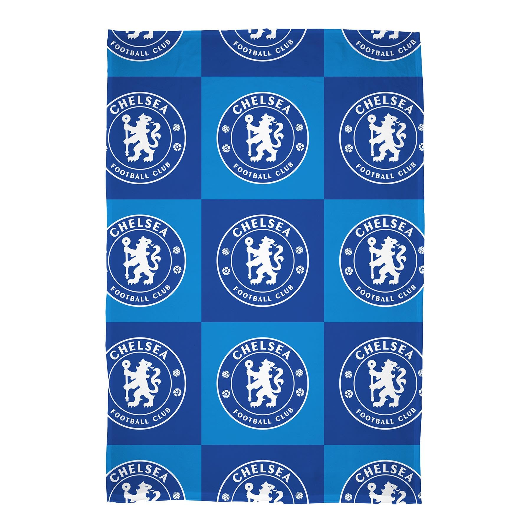 Chelsea Fleece Blanket - Checkered Design - 100% Polyester - 100 x 150cm