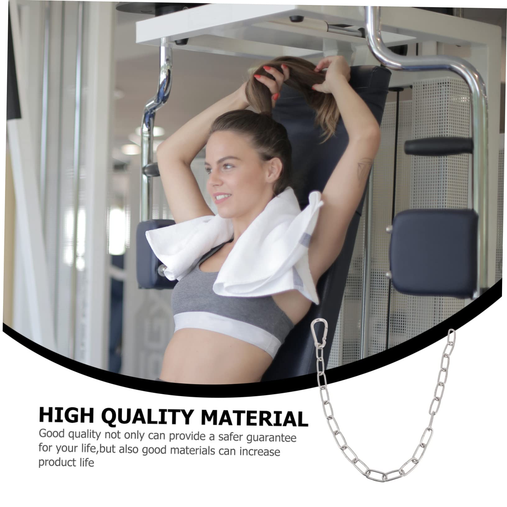 Chaîne Fitness Musculation 60cm - Poulie Lourde Haltérophilie Fer