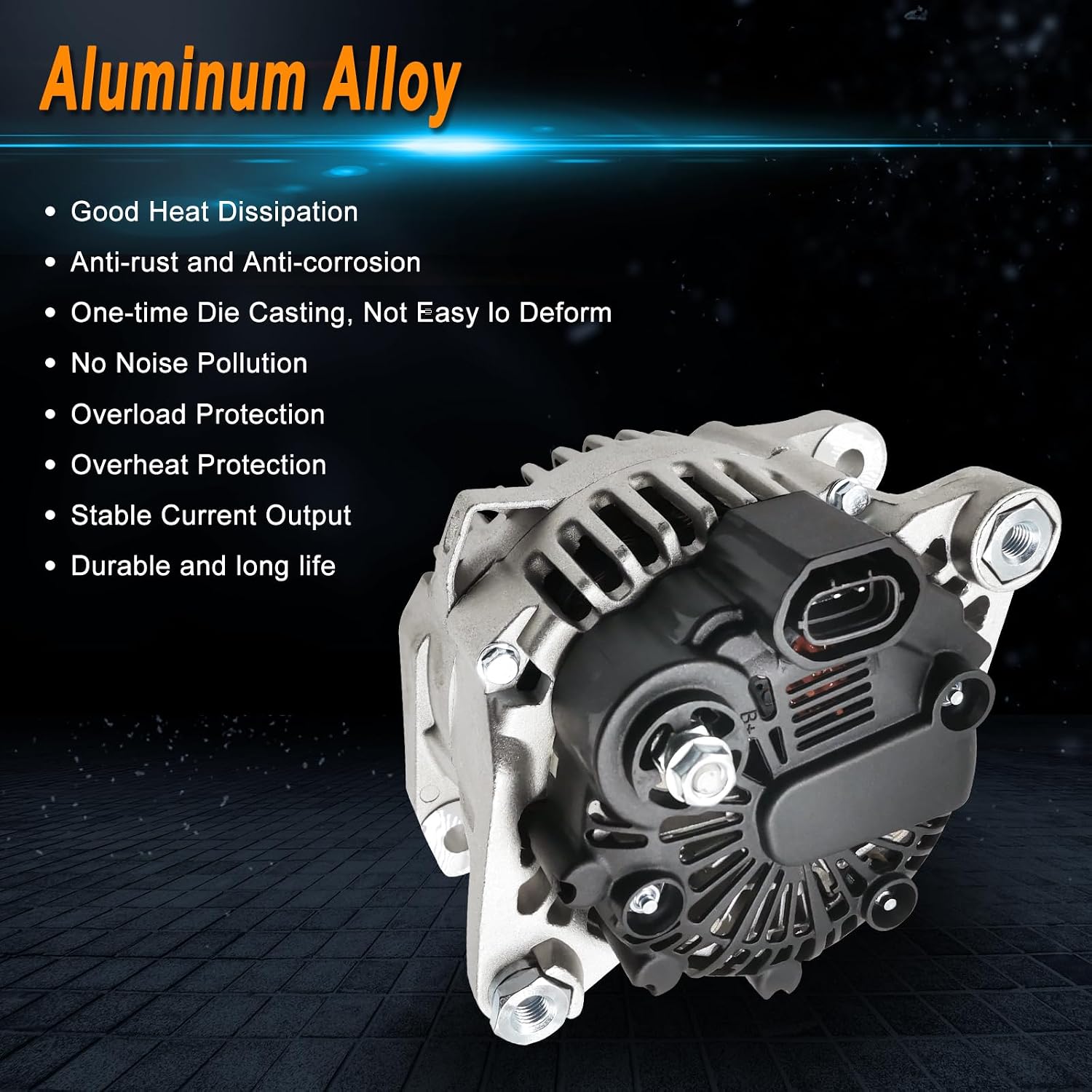 New Alternator for Tucson 2011-2012 L4 2.0L, Tucson 2010-2013 L4 2.4L;Sportage 2011-2013 L4 2.4L, Forte 2010-2013 L4 2.0L,Alternator Replacement for 37300-25600,37300-2G150,11492N