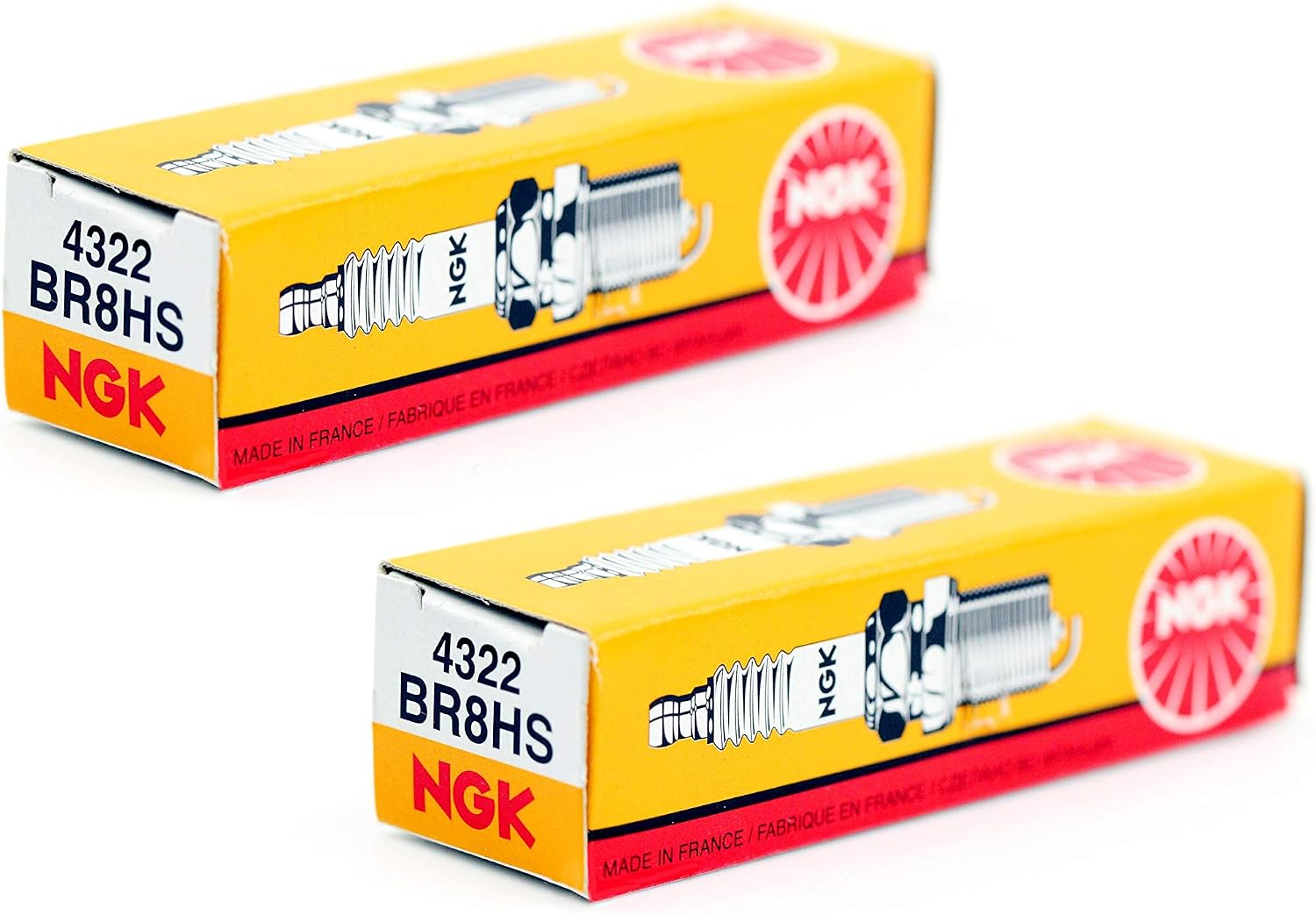 Bougie D'allumage NGK BR8HS - Compatible Aprilia, Benelli, Derbi Et Autres Scooters 50cc