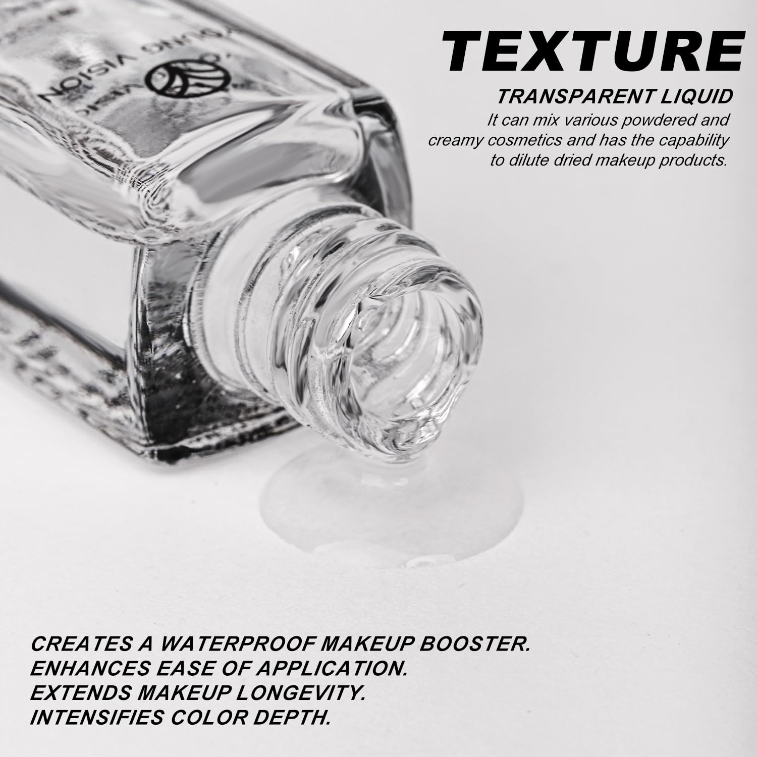 Líquido de mezcla de maquillaje - Medio de mezcla de sombra de ojos/base, sellador de delineador, potenciador de pigmentos, adhesivo con purpurina, convertidor de maquillaje personalizado 2