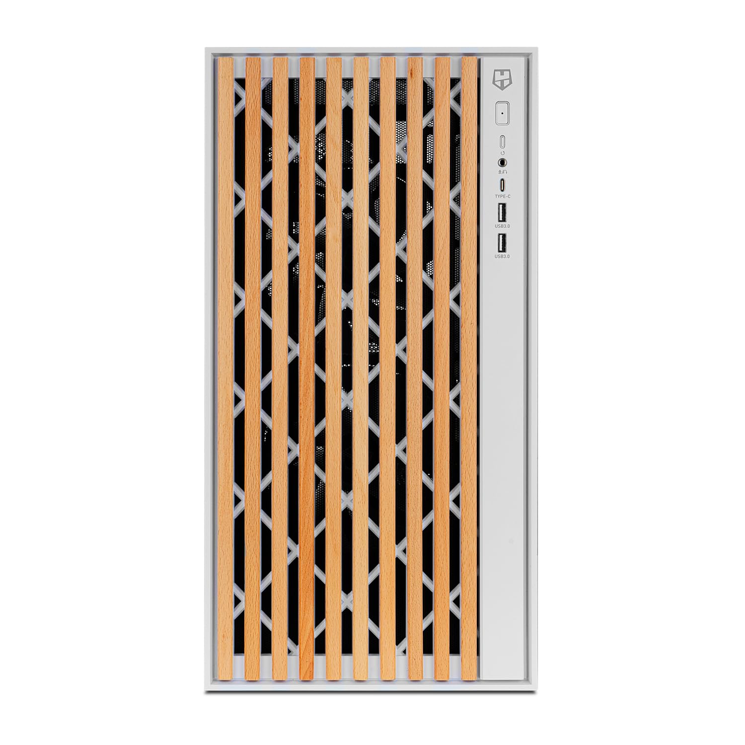 NOX Xtreme Products Hummer Element - Semitower ATX | M-ATX | ITX, Face Avant et Grille supérieure, côtés en Verre trempé, 3X 140mm Fans, Espace pour 10 Ventilateurs, USB-C et 3.0, Blanc