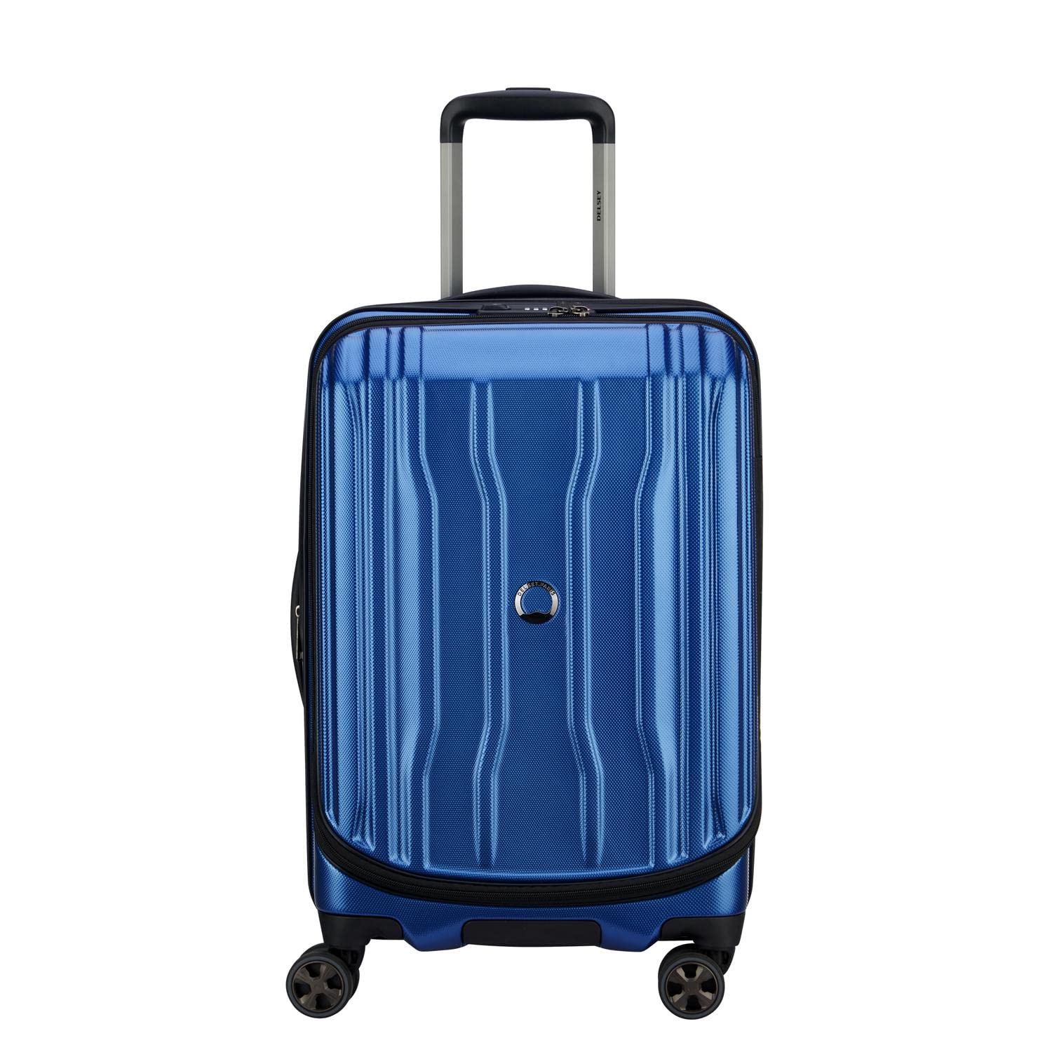 Delsey Cruise 2.0 80cm Hardcase 4 Double Wheel Check-In Luggage Trolley Blue - 00207983002