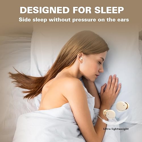 Miniatura 4 de Auriculares inalámbricos para dormir en el costado, inalámbricos, invisibles, pequeños, con Bluetooth, para dormir, con cancelación de ruido,