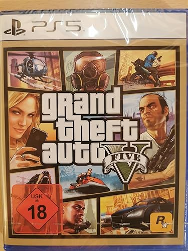 GTA 5 - Grand Theft Auto V für PS5 (100% UNCUT) (Deutsche Verpackung)