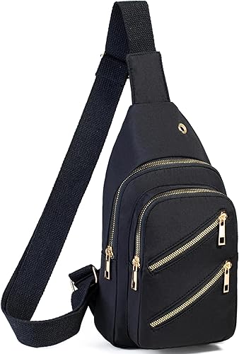Miniatura 17 de Bolso Bandolera Pequeño, Bolsos de Hombro Cruzados para Mujeres, Mochila de Sling para Deportes al Aire Libre y Senderismo - Beige D Beige,Negro
