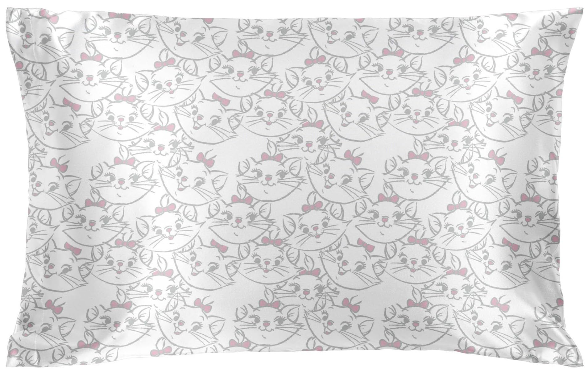 Jay Franco White - Aristocats Disney Aristocasts Marie Satin Pillowcase - Standard Size 50X75 White Premium Pillow Cover