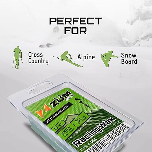 Miniatura 5 de ZUMWax - Cera universal para esquí y snowboard, 3.53 onzas, increíblemente rápida en todas las temperaturas